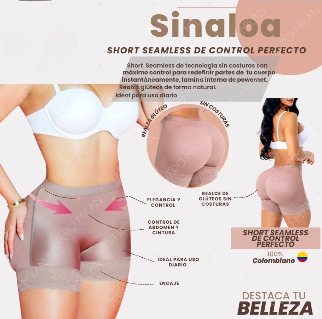 Short Body TULUM y Sinaloa Comodidad ajustable para uso diario.
