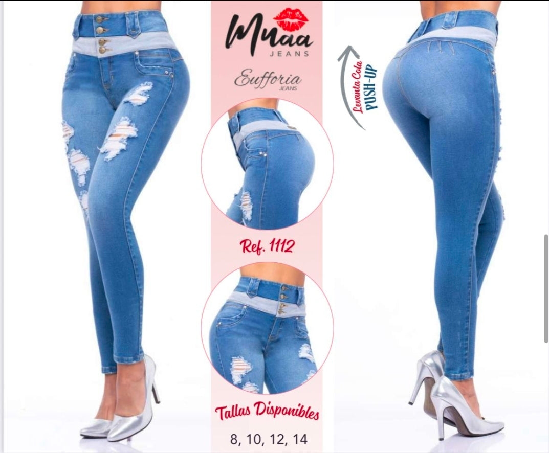 Muaa Jean 100% Colombiano 🇨🇴Ajuste y Realce.
